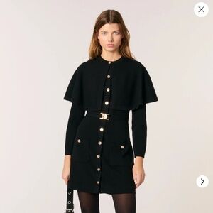 NWT Cape 2-in-1 knit Dress & Removable Cape